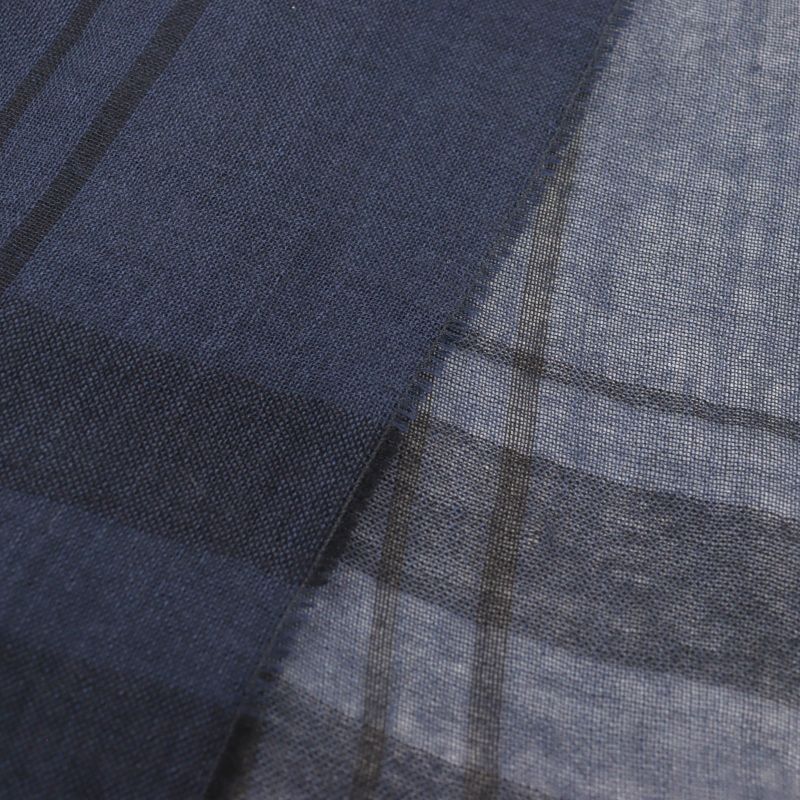Dior Homme 133 Cashmere Silk Logo Embroidery Checked Scarf — view 5