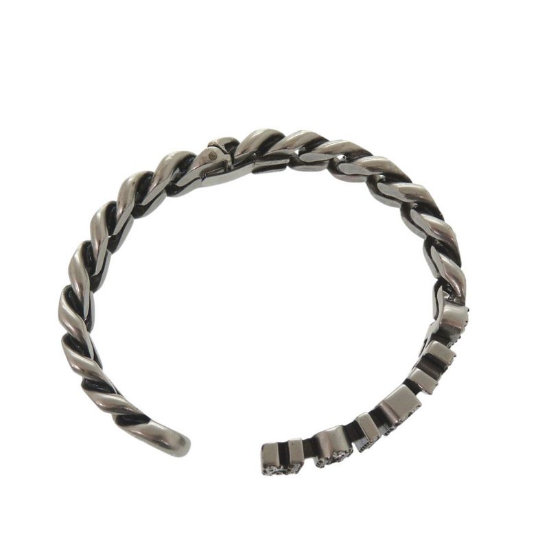 Christian Dior J'a Metal Rhinestone Silver Bracelet 1366 — view 5
