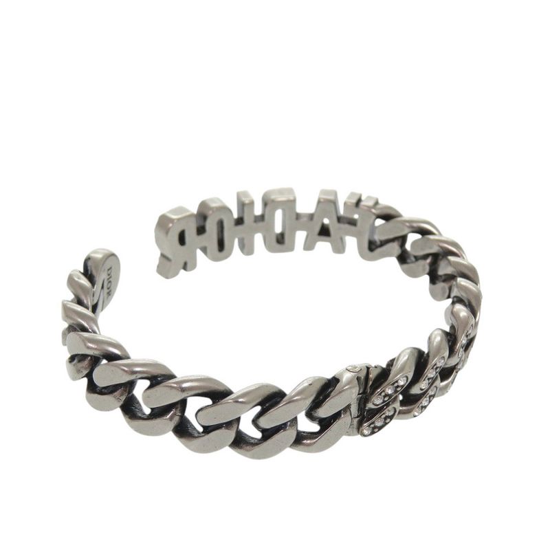 Christian Dior J'a Metal Rhinestone Silver Bracelet 1366 — view 4