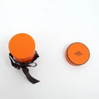 Hermes Twilly-trump Orange Multicolor Silk Scarf Accessory — view 9
