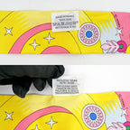 Hermes Twilly Source Of Pegase Pegasus Pink Multicolor Yellow Silk Scarf — view 7