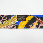 Hermes Twilly-jaga-quetzal Multicolor Blue Orange Black Silk Scarf — view 7