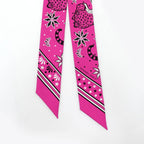 Hermes Twilly-dance Pacific Pink Multicolor-silk Scarf Accessory — view 3