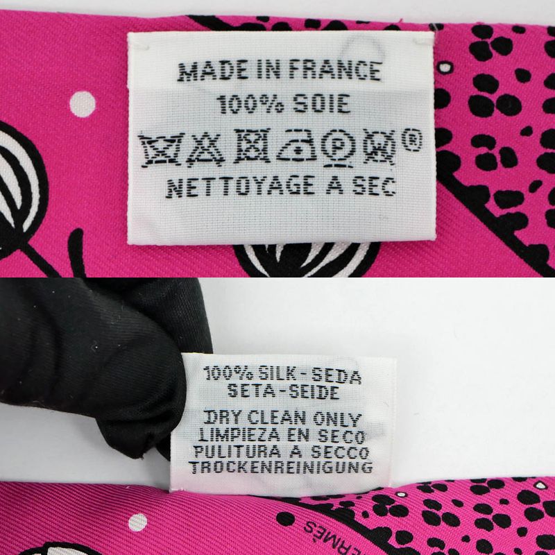 Hermes Twilly-dance Pacific Pink Multicolor-silk Scarf Accessory — view 7