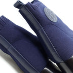 Hermes Shoes Boots Volver 60 Exlibris 37 1 2 Navy Knit Cuff — view 6