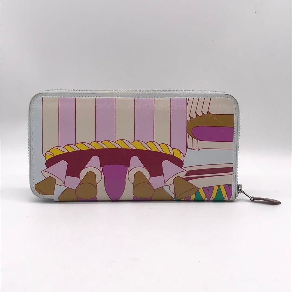 Hermes Azap Silk in Patisserie Francaise Bleu Brum Wallet Price Negotiation — view 2