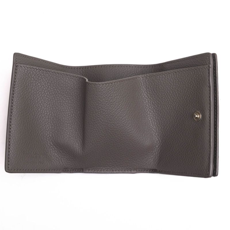 Yves Saint Laurent Wallet Women Leather Gray Tiny — view 7