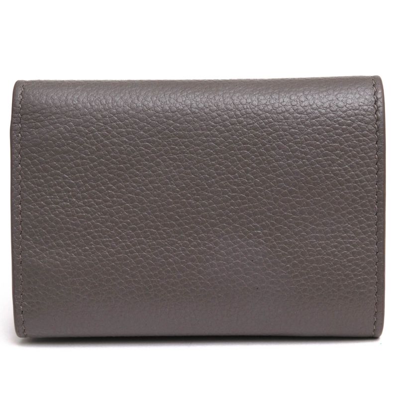 Yves Saint Laurent Wallet Women Leather Gray Tiny — view 2