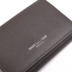 Yves Saint Laurent Wallet Women Leather Gray Tiny — view 5
