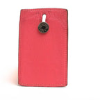 Hermes Card Holder Business Women Leather Pink — view 3