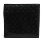 Gucci Wallet Men Leather Black Micro Guccissima with Coin — view 2