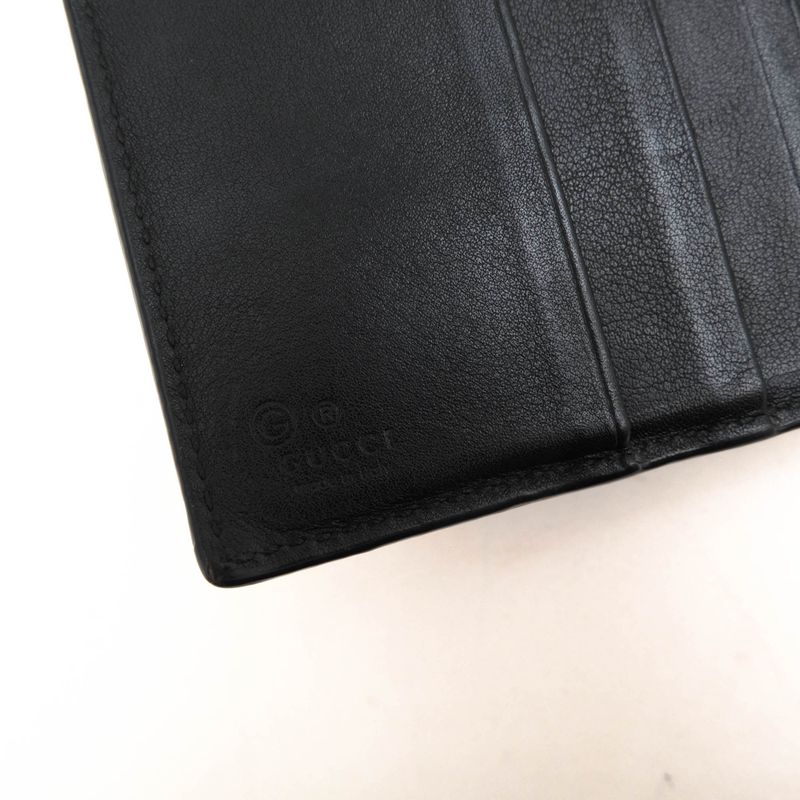 Gucci Wallet Men Leather Black Micro Guccissima with Coin — view 6