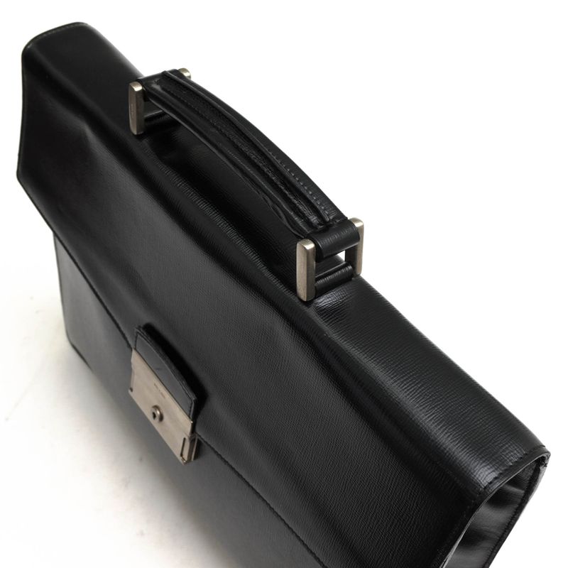 Prada Bags Briefcase Business Bag Men Leather Black — view 5