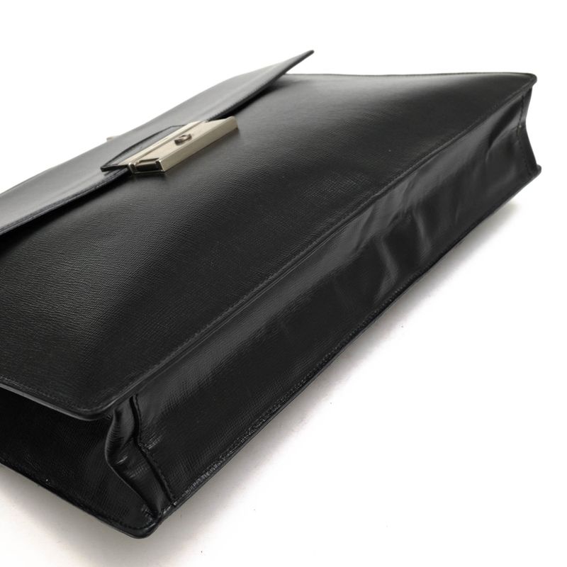 Prada Bags Briefcase Business Bag Men Leather Black — view 6