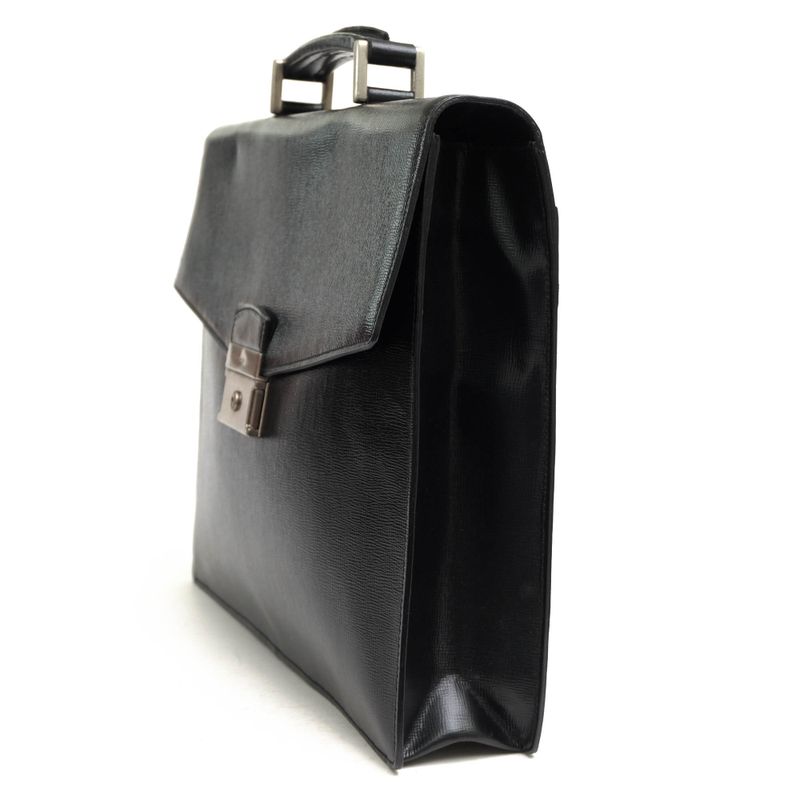 Prada Bags Briefcase Business Bag Men Leather Black — view 4