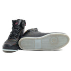 Louis Vuitton Shoes Sneakers High Cut Men Leather Black Rivoli — view 7