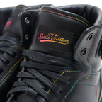 Louis Vuitton Shoes Sneakers High Cut Men Leather Black Rivoli — view 5