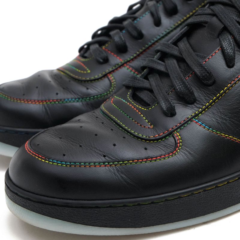 Louis Vuitton Shoes Sneakers High Cut Men Leather Black Rivoli — view 6