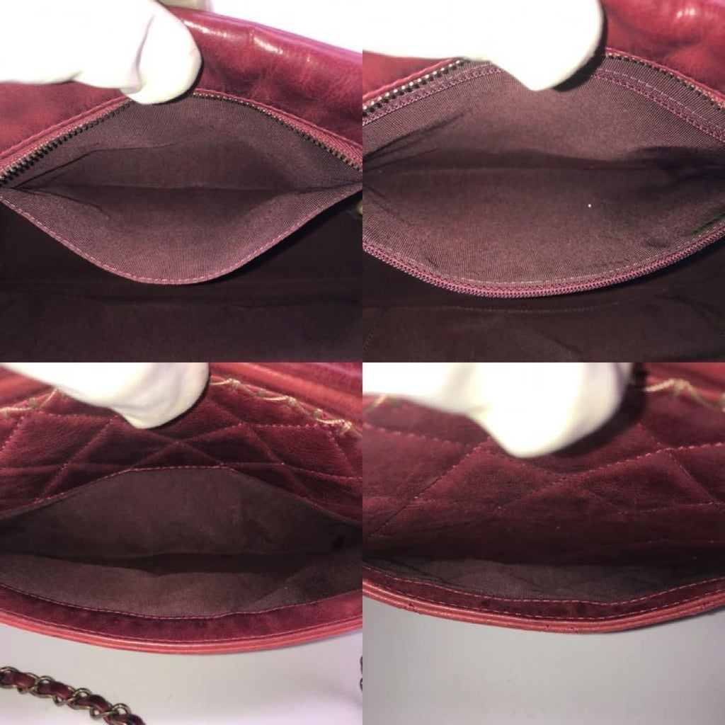 Chanel Leather Quilted Chain Shoulder Bag Gold Price Negotiation Welcome — view 6