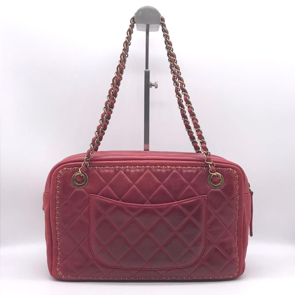Chanel Leather Quilted Chain Shoulder Bag Gold Price Negotiation Welcome — view 2