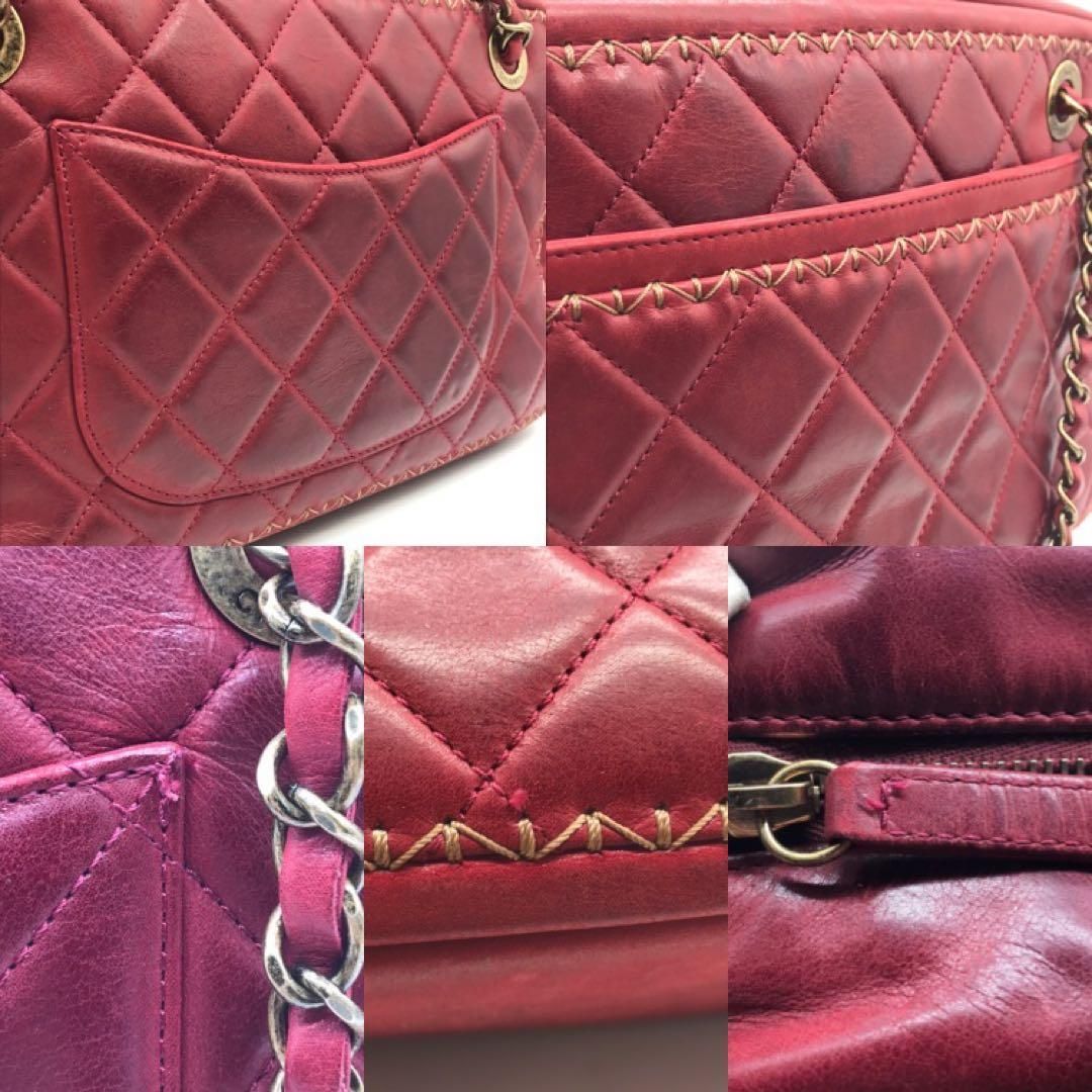 Chanel Leather Quilted Chain Shoulder Bag Gold Price Negotiation Welcome — view 8