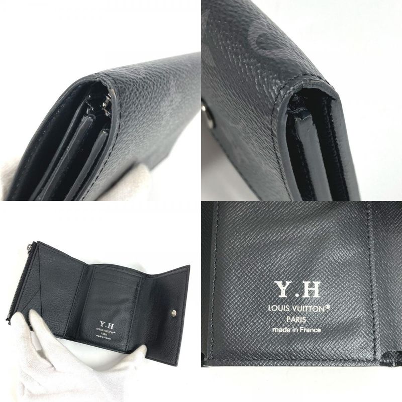 Louis Vuitton Trifold Wallet Victor Monogram Eclipse Canvas Black — view 8