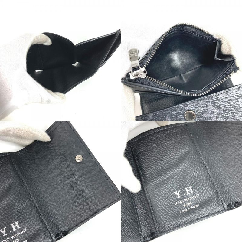 Louis Vuitton Trifold Wallet Victor Monogram Eclipse Canvas Black — view 9