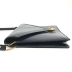 Hermes Shoulder Bag Liddy Box Calf Navy — view 4