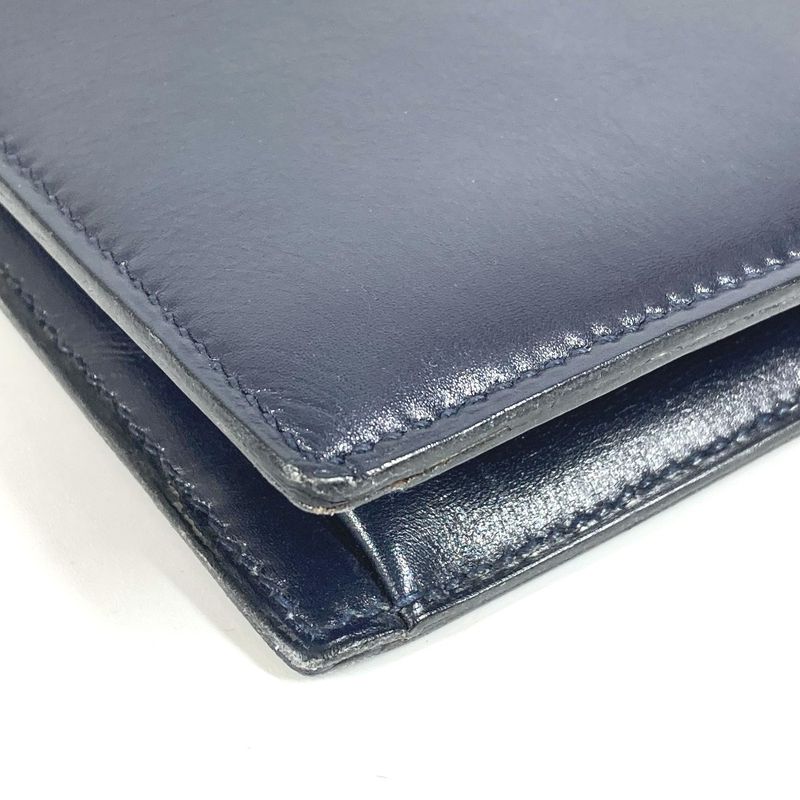 Hermes Shoulder Bag Liddy Box Calf Navy — view 6