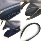 Hermes Shoulder Bag Liddy Box Calf Navy — view 9