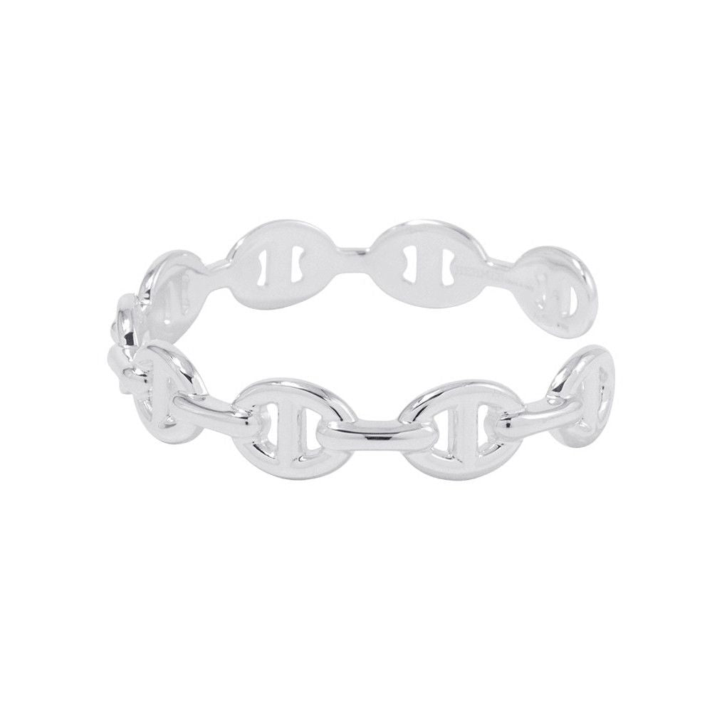 Hermes Bracelet Chaine D'ancre Bangle Silver — view 2