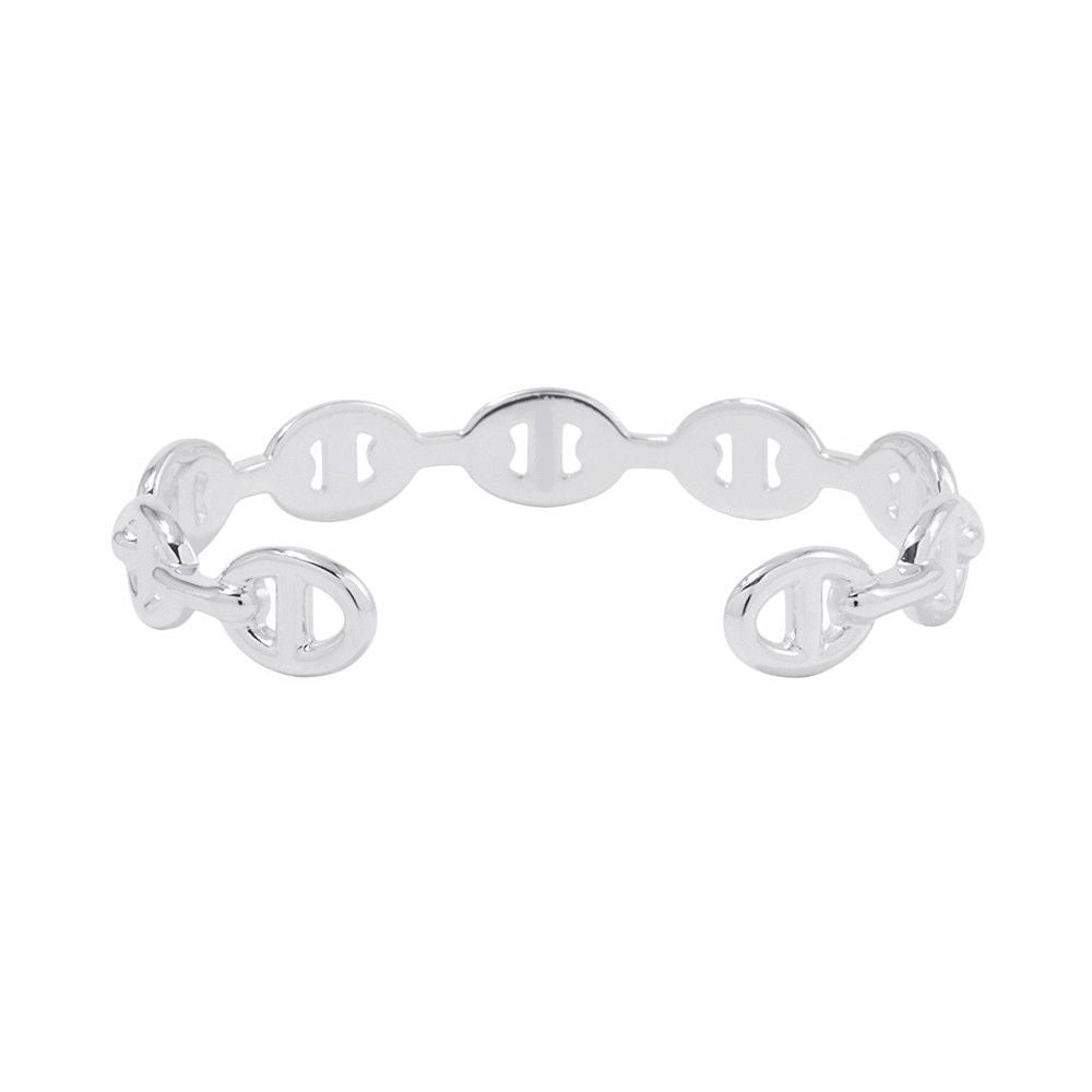 Hermes Bracelet Chaine D'ancre Bangle Silver — view 3