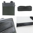 Louis Vuitton Shoulder Bag Sayan Taiga Ardoise Dark Moss Green Crossbody — view 3
