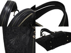 Dior Trotter Handbag All Over Print Black Cotton Canvas Silver — view 6