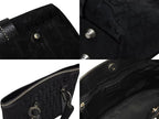 Dior Trotter Handbag All Over Print Black Cotton Canvas Silver — view 8
