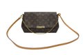 Louis Vuitton Monogram Favorite MM Shoulder Bag Brown Gold