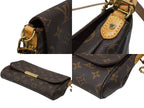 Louis Vuitton Monogram Favorite MM Shoulder Bag Brown Gold — view 7