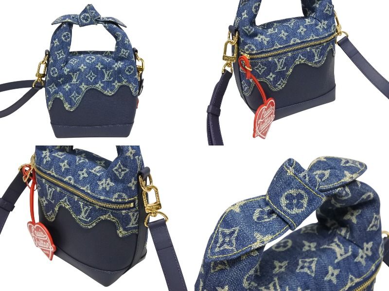 Louis Vuitton Japanese Cruiser Handbag Monogram Denim NIGO — view 3