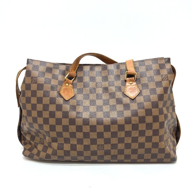 Louis Vuitton Shoulder Bag Colombine Damier Canvas Ebene Brown — view 2