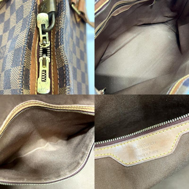 Louis Vuitton Shoulder Bag Colombine Damier Canvas Ebene Brown — view 8