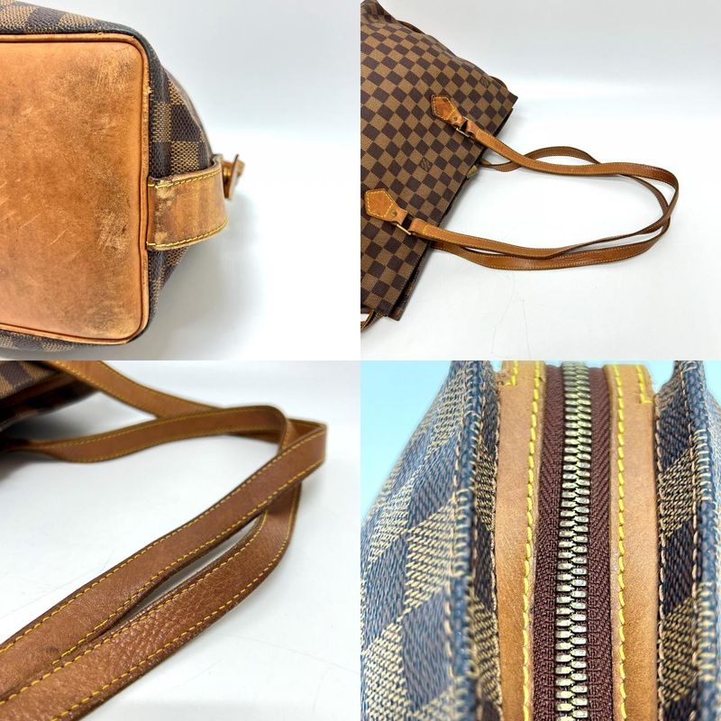 Louis Vuitton Shoulder Bag Colombine Damier Canvas Ebene Brown — view 7