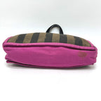 Fendi Handbag Logo Pecan 8 Bh252 Canvas Brown — view 4