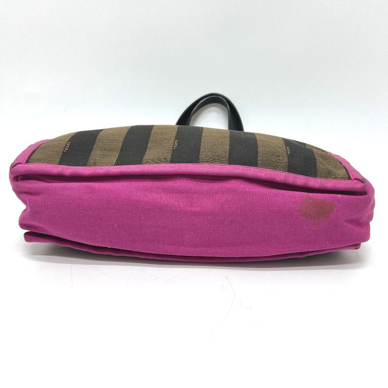 Fendi Handbag Logo Pecan 8 Bh252 Canvas Brown — view 4