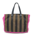 Fendi Handbag Logo Pecan 8 Bh252 Canvas Brown — view 2