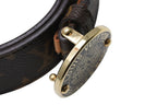 Louis Vuitton Ceinture T&B Belt Leather Metal Brown Gold — view 4