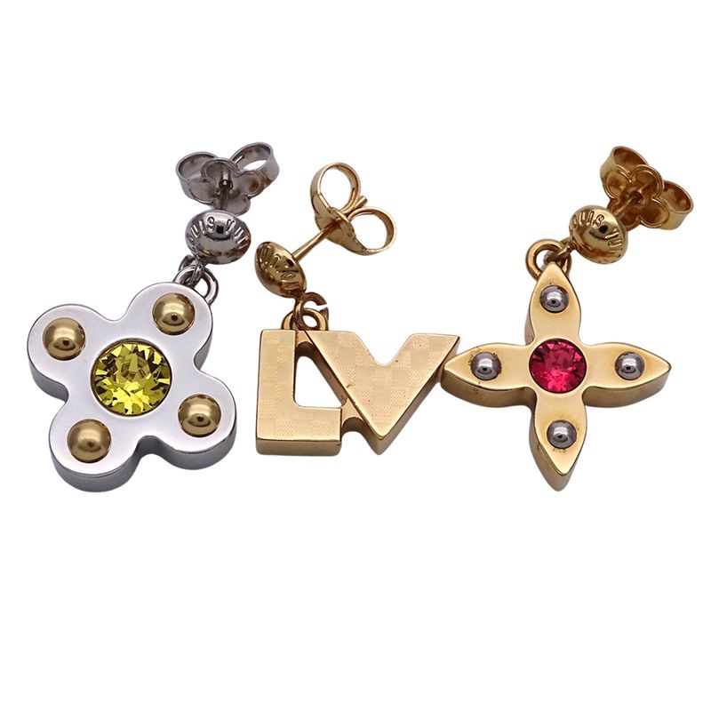 Louis Vuitton Earrings ed Metal Bucleureuse Love Letters — view 3