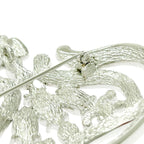 Christian Dior Rhinestone Crown Brooch Pendant Top Silver — view 9