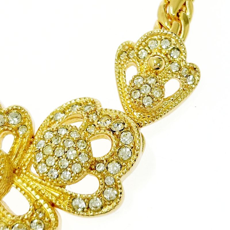 Christian Dior GP Rhinestone Flower Necklace Women — view 6