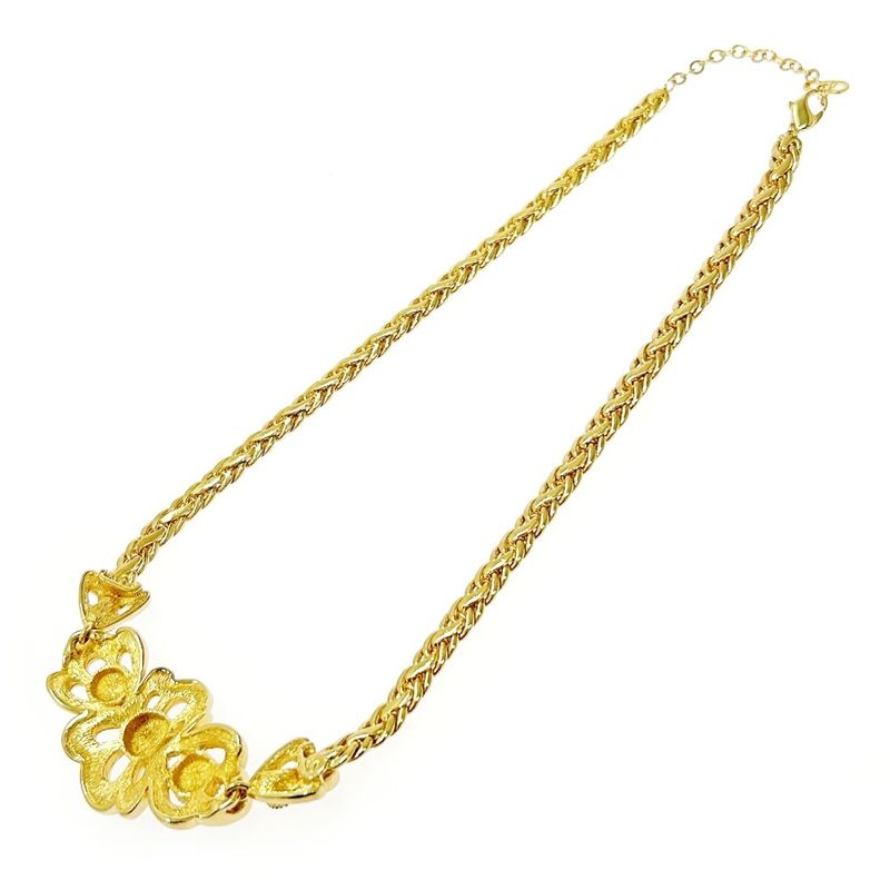 Christian Dior GP Rhinestone Flower Necklace Women — view 7