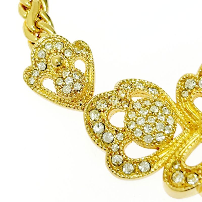 Christian Dior GP Rhinestone Flower Necklace Women — view 5
